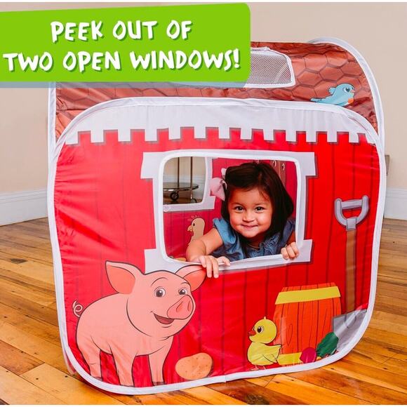 CoComelon Old MacDonald's Musical Barn -Up Tent, Indoor & Outdoor Use - Picture 3 of 7